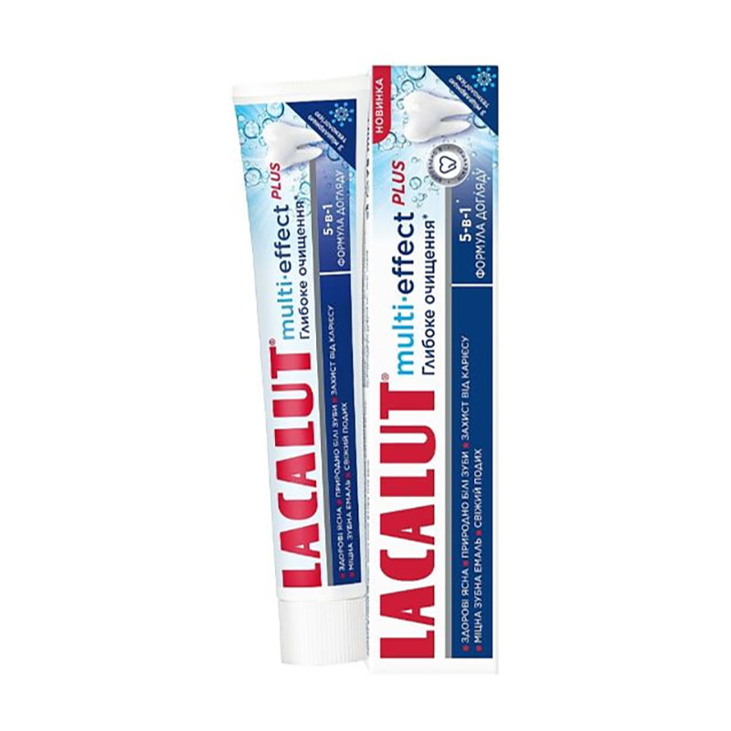 Зубна паста Lacalut Multi-Effect Plus Глибоке очищення, 75 мл